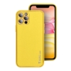 Forcell LEATHER bőr telefontok IPHONE XR yellow