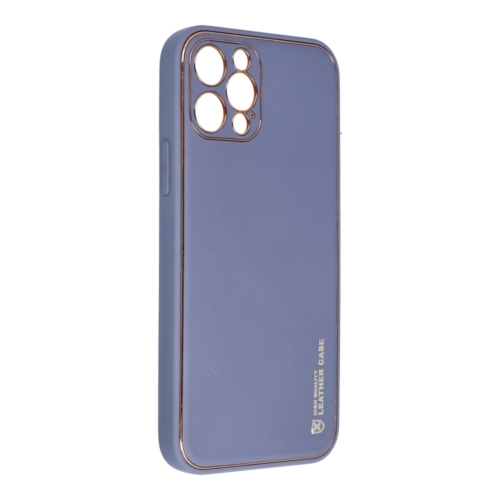 Forcell LEATHER bőr telefontok IPHONE 12 PRO blue