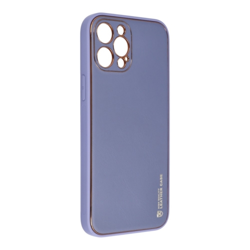 Forcell LEATHER bőr telefontok IPHONE 12 PRO MAX blue