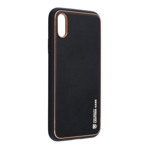 Forcell LEATHER bőr telefontok IPHONE X black