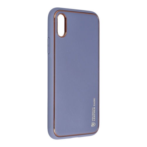 Forcell LEATHER bőr telefontok IPHONE X blue