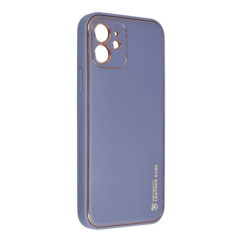 Forcell LEATHER bőr telefontok IPHONE 12 blue