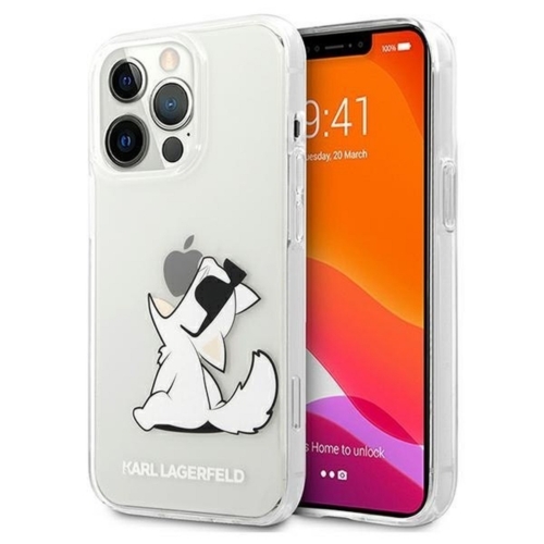 Original faceplate case KARL LAGERFELD for iPhone 13 PRO MAX CHOUPETTE EAT TRANSPARENT KLHCP13XCFNRC