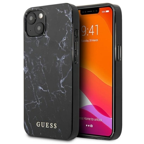 Original faceplate case GUESS for iPhone 13 / black Marble GUHCP13MPCUMABK