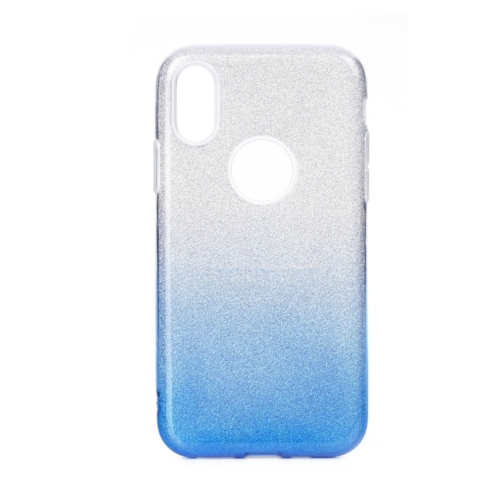 Forcell SHINING IPHONE 12 / 12 PRO clear/blue telefontok