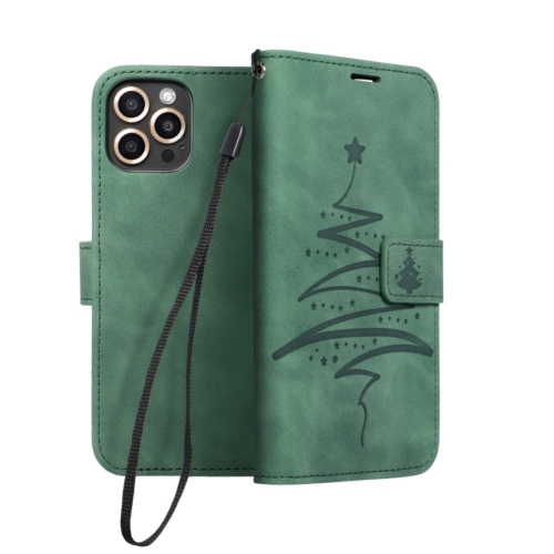 Forcell MEZZO Book case for IPHONE 13 PRO christmas tree green
