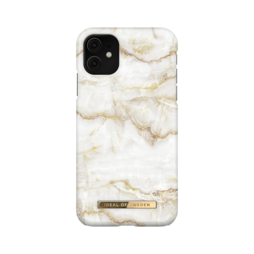 iDeal of Sweden Fashion telefontok iPhone 11 / XR Golden Pearl Marble