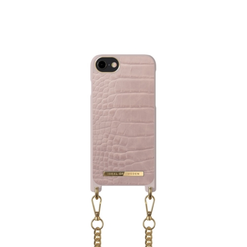 iDeal of Sweden Necklace telefontok iPhone 8 / 7 / 6 / SE Misty Rose Croco