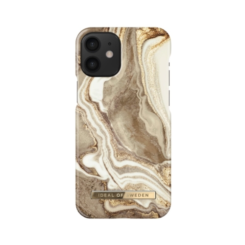iDeal of Sweden Fashion telefontok iPhone 12 MINI Golden Sand Marble